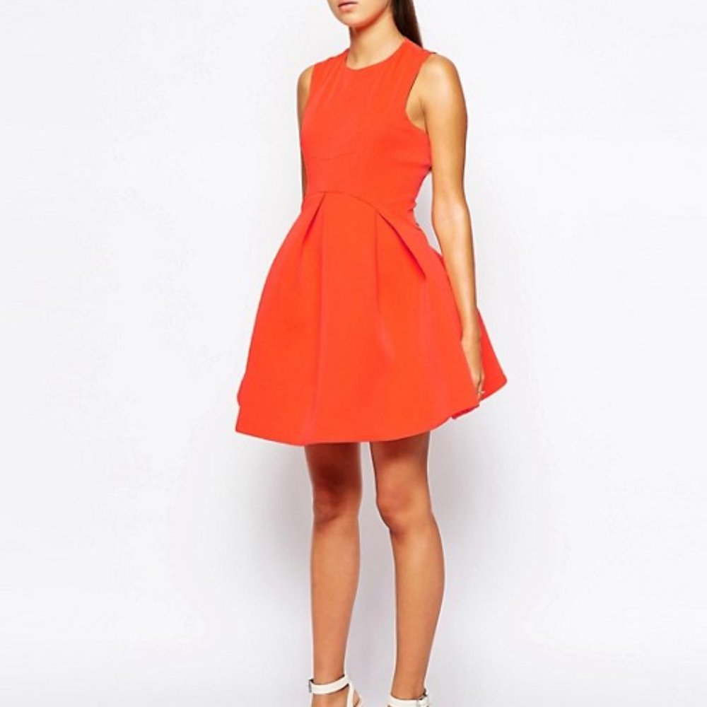 AQAQ | Candice Mini Dress w/full vol skirt | Black - Picture 3 of 14